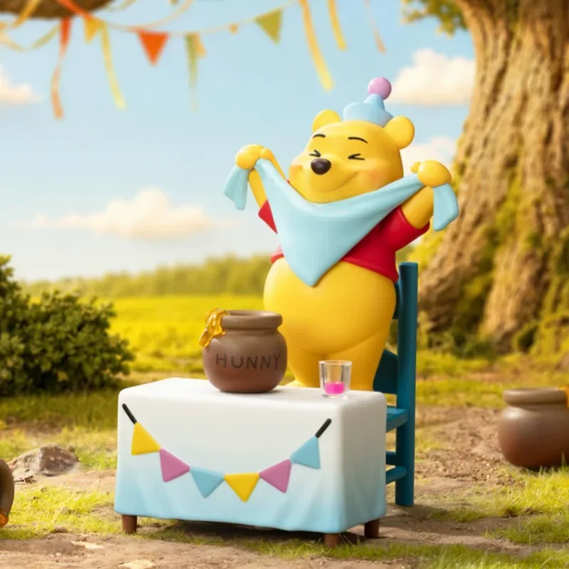 POPMART Disney Winnie The Pooh Let Is Party Series Blind Box Original Toys Guess Bag Mystery Box Doll Anime Figure Ornament - view 6