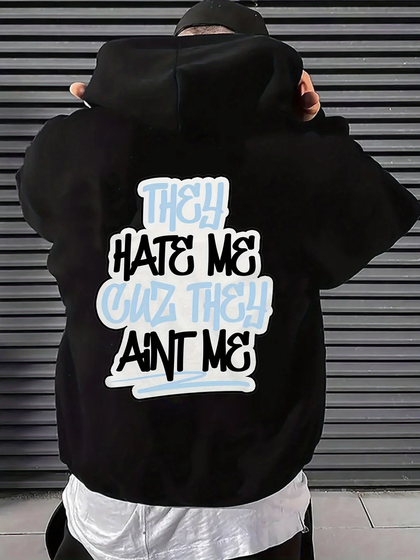 Men's Hooded Sweatshirt Humorous Quote 