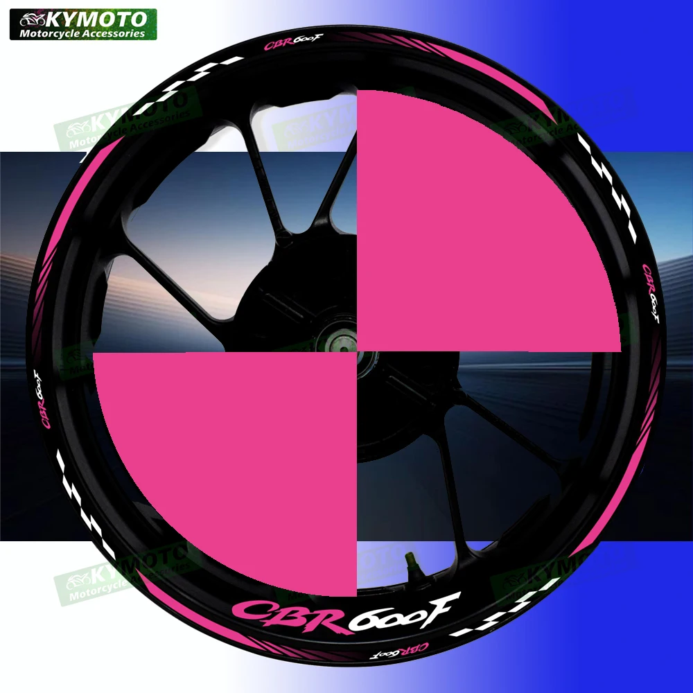 

For Honda CBR600F CBR 600F motorcycle accessories 17 inch front and rear wheel stickers fairing modified reflective stickers
