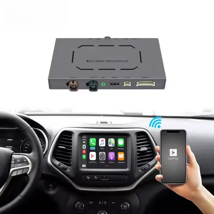 Carplay for JEEP Uconnect 8.4 Touch Screen Android Auto Car DVD Player Voiture CD Players Linux OS Mirror Link Function