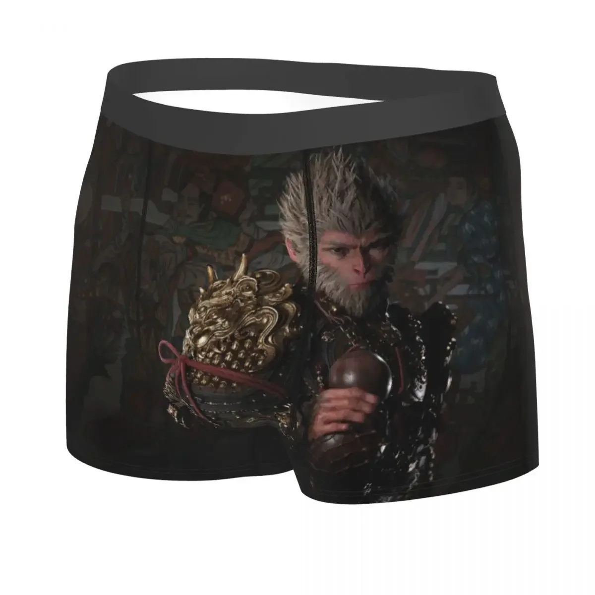 Custom Monkey King Wukong Myth And Folklore Underwear Male Print Video Game Lover Gaming Boxer Panties Briefs Soft Underpants