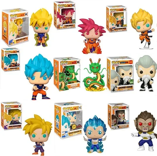 Экшн-фигурка Funko Pop Dragon Balles Shenron Great Ape Vegeta Beerus, Коллекционная модель, игрушки для детей, подарок на день рождения