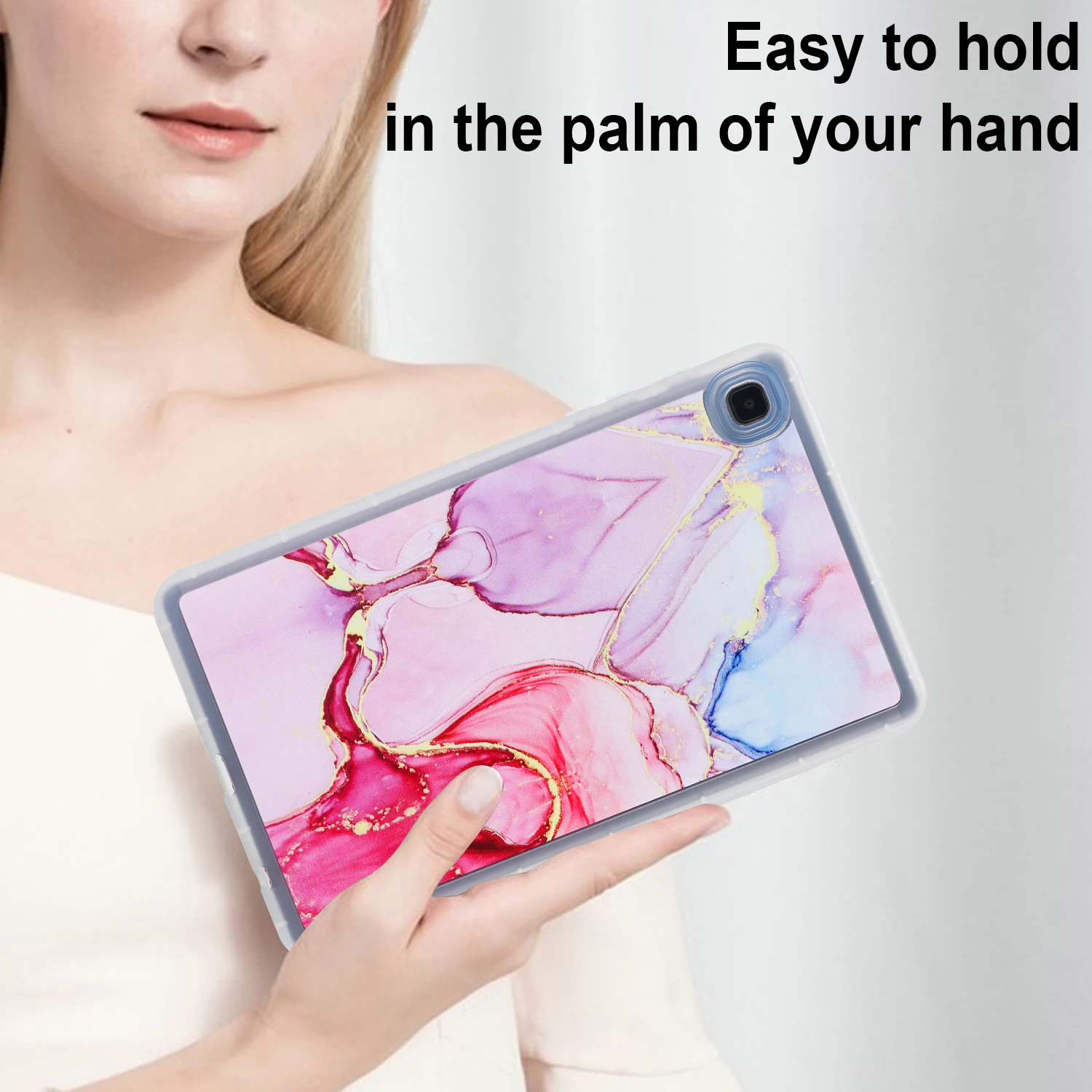 Case For Galaxy Tab S10 S9 S8 S7 FE Plus 12.4 inch SM-X820 X826 X810 X816 X610 X616 X800 X806 T970 T730 TPU Cover Marble Pattern