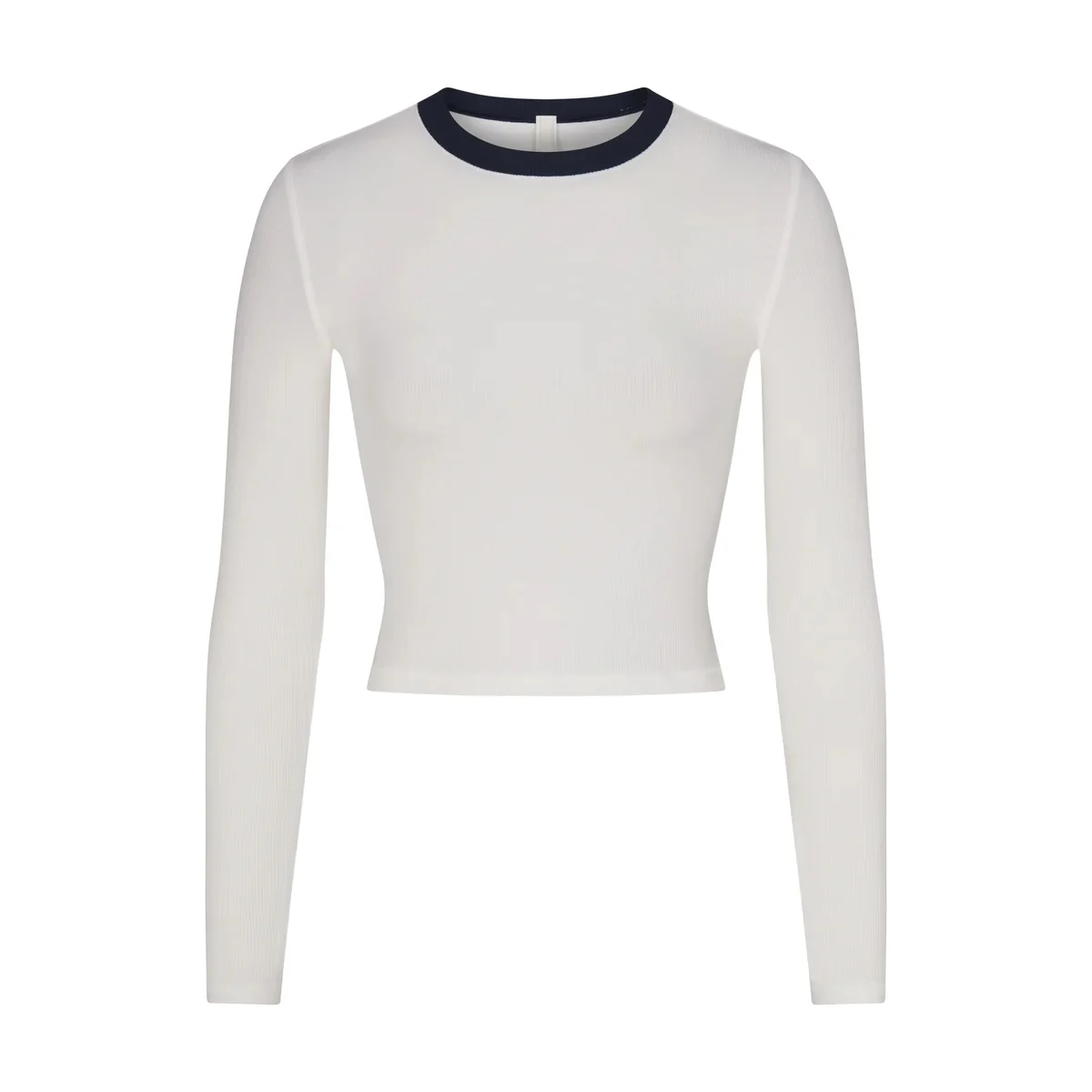 

Kardaian Soft Lounge Long Sve Crop Top Modal Ribbed Base Layer ort T-irt round Ne Commute Sle Autumn Wear