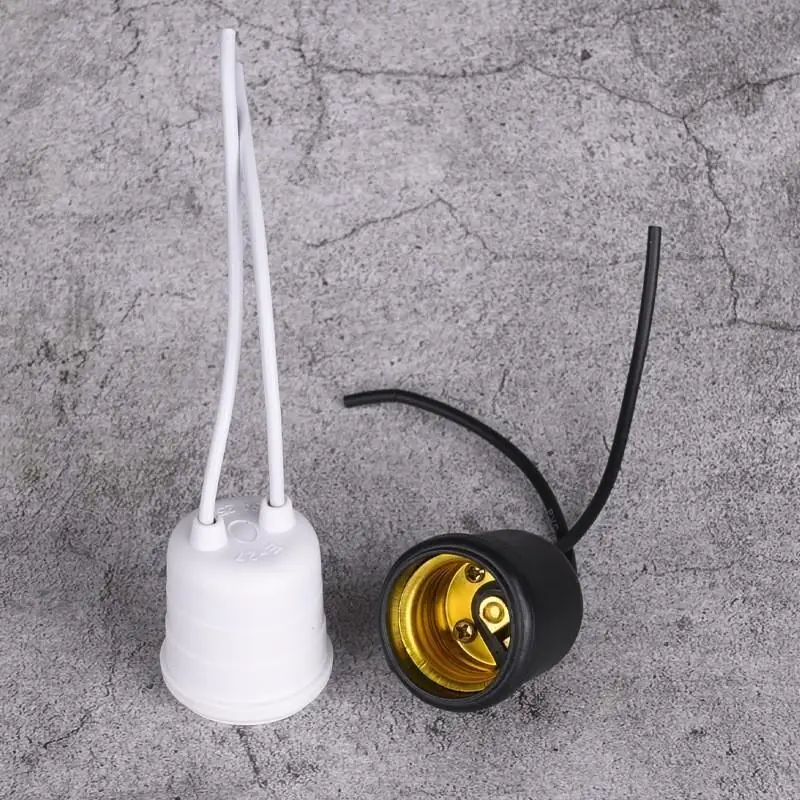 (BF06)Waterproof E27 Light Socket Heat Resistant Shell Insulated Wires For Outdoor Garden Home Lighting