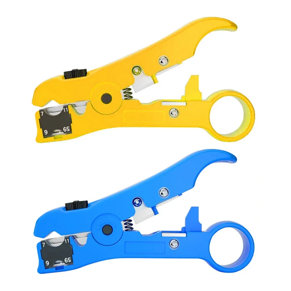 Automatic Cable Wire Stripper Electric Stripping Tools for UTP STP RG59 RG6 RG7 RG11 Multi-functional Cutter Striper Multi Tool