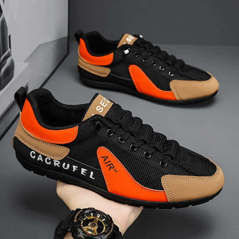 البوب أحذية رياضية رجالي شبكة حذاء كاجوال بفتحات تهوية الربيع الفاخرة شقة أحذية تنس بيضاء في الهواء الطلق الذكور أحذية رياضية Zapatillas De Dep