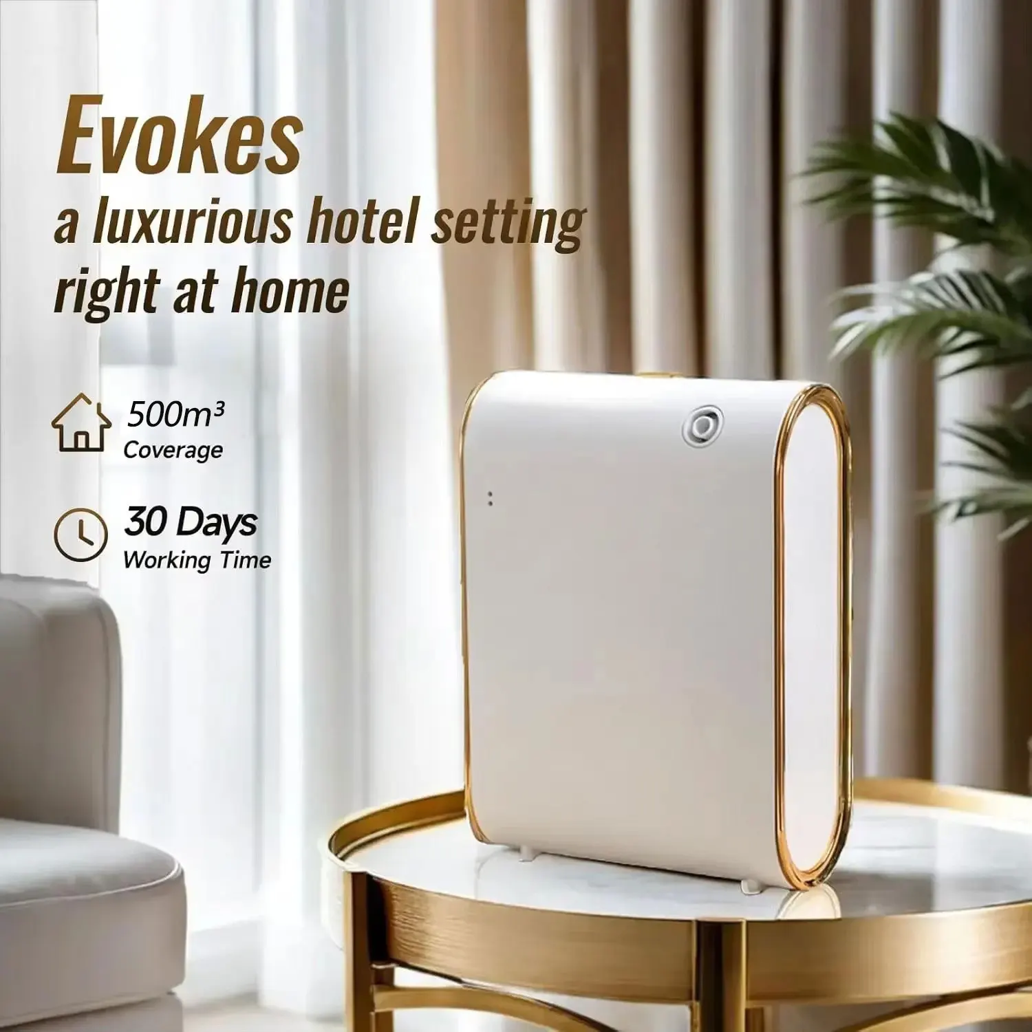 Waterless Room Fragrance Diffuser Smart Aroma Diffuser Machine Electric Smell for Home 500m³ Bluetooth Smell Distributor