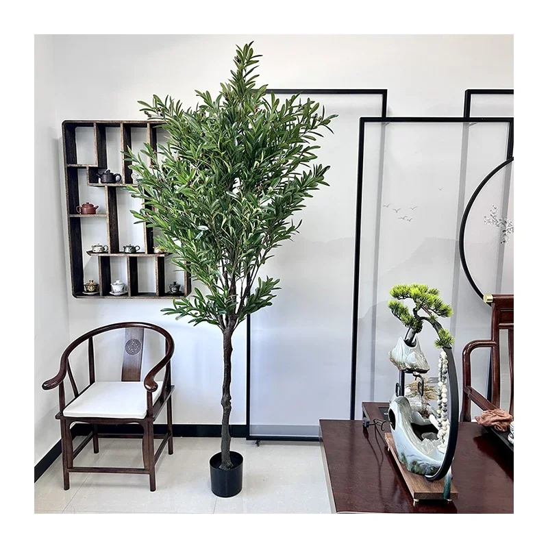 New Design Wholesale Artificial Olive Tree Faked Plant for Home Office Shopping Mall Store Decoration