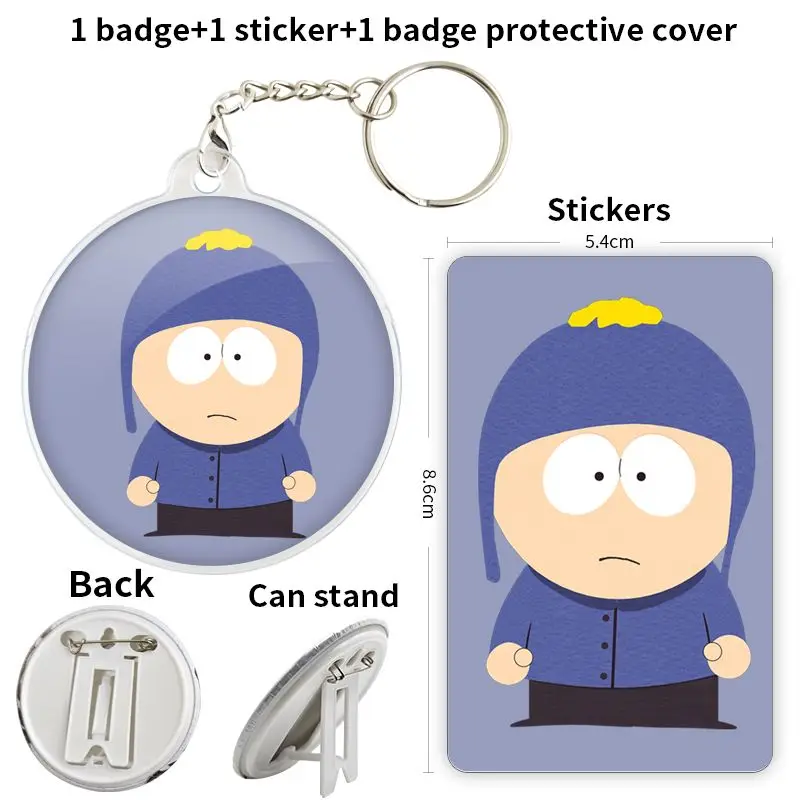Broche con insignia del personaje de anime de Craig Tucker, pin con ancla, accesorios para ropa de estudiantes, regalo de cumpleaños, recuerdo DIY