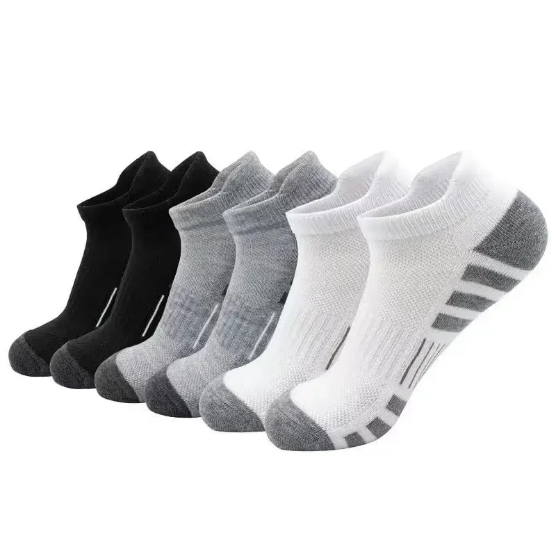 

Men's Sport Socks New Model Basketball Running Marathon Short Socks Sweat Absorbent Half Tube Breathable Socks Sports Shoes