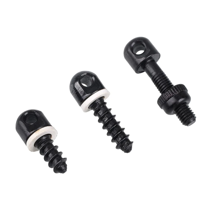 

F1FD 3 Pcs Sling Studs Screw Studs Sling Hunting Base Quick Detach Mounting Screw Kits for Rifles & Shotguns