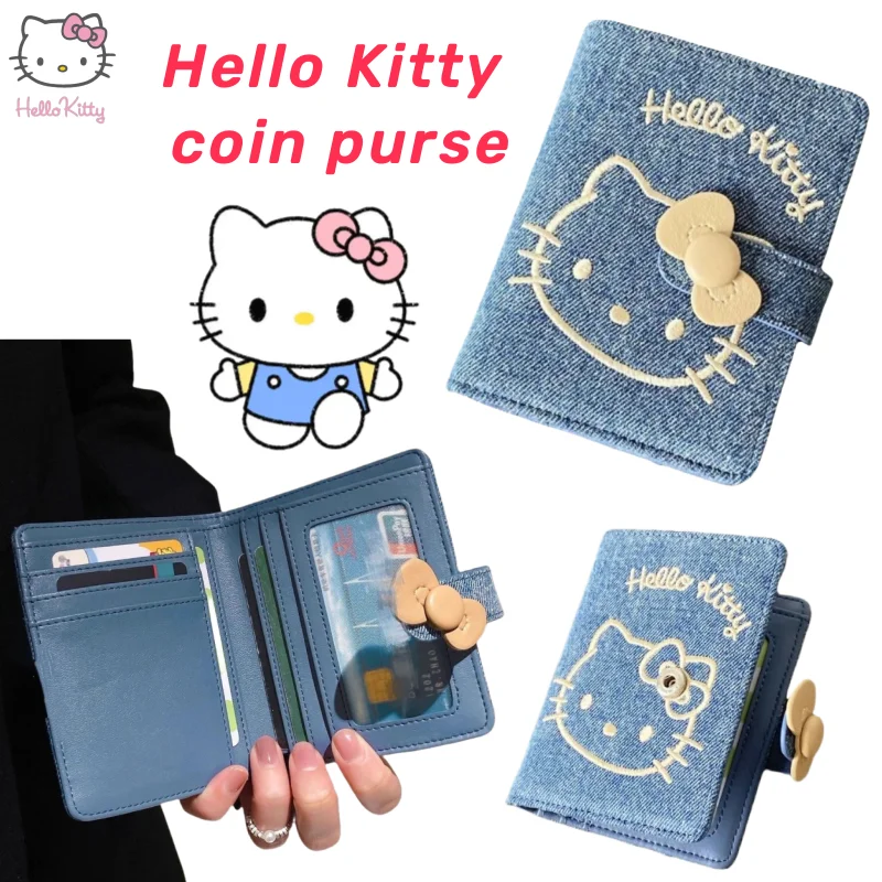 

Новые периферийные устройства в стиле аниме «Hello Kitty», креативная личность, мультяшная вышивка, многофункциональный кошелек для монет, высококачественные подарки