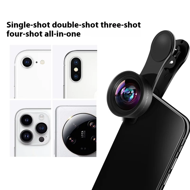 Professional 120MM Macro Lens 5K HD 10x Super Macro Universal Clip Camera PhotoZoom Lense for iPhone Samsung Andriod