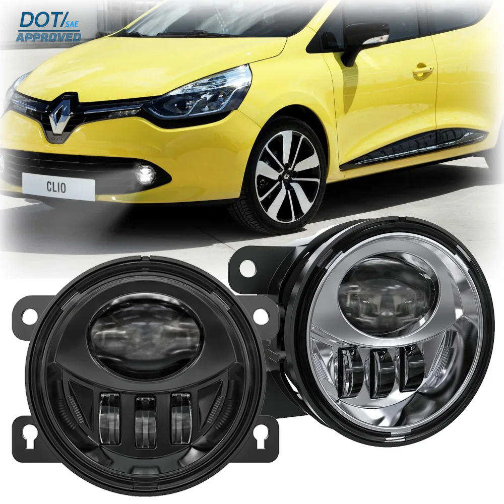 E9 LED Fog Lamp For Renault Clio IV Megane Captur Kadjar Scenic Logan Sandero Trafic Kangoo 2002-2019 H11 Front Bumper Lights
