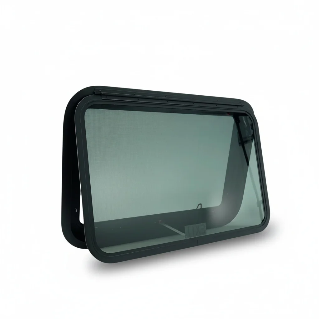 RV Sliding Window, 762x508mm Aluminum Camper Window, Caravan Replacement Window, Side Window for Camper Van, Horse Trailer