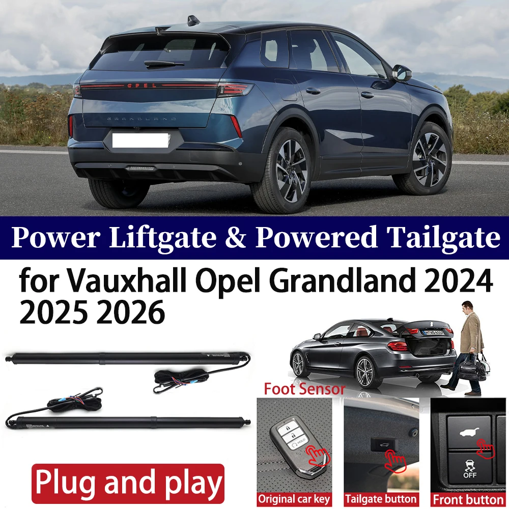 

for Vauxhall Opel Grandland 2024 2025 2026 Car Auto Power Electric Tailgate Liftgate Lift Trunk Closer System Boot Lift Motor