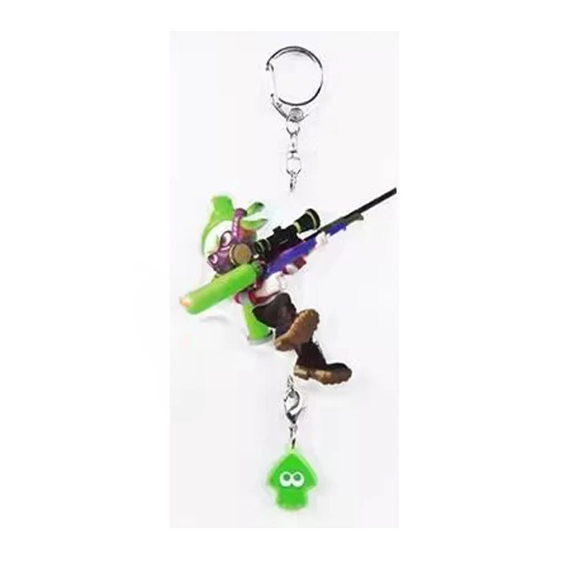 Splatoon2 Octopus Reflective Pendant Splatoon Peripheral Decoration Anime Figure Model Keychain Children\'s Toy Gift