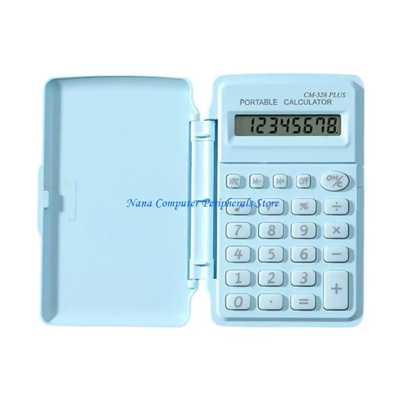 F68C Pocket Sized Scientific Calculator 8 Digit Protective Lid Multiple Color Optio