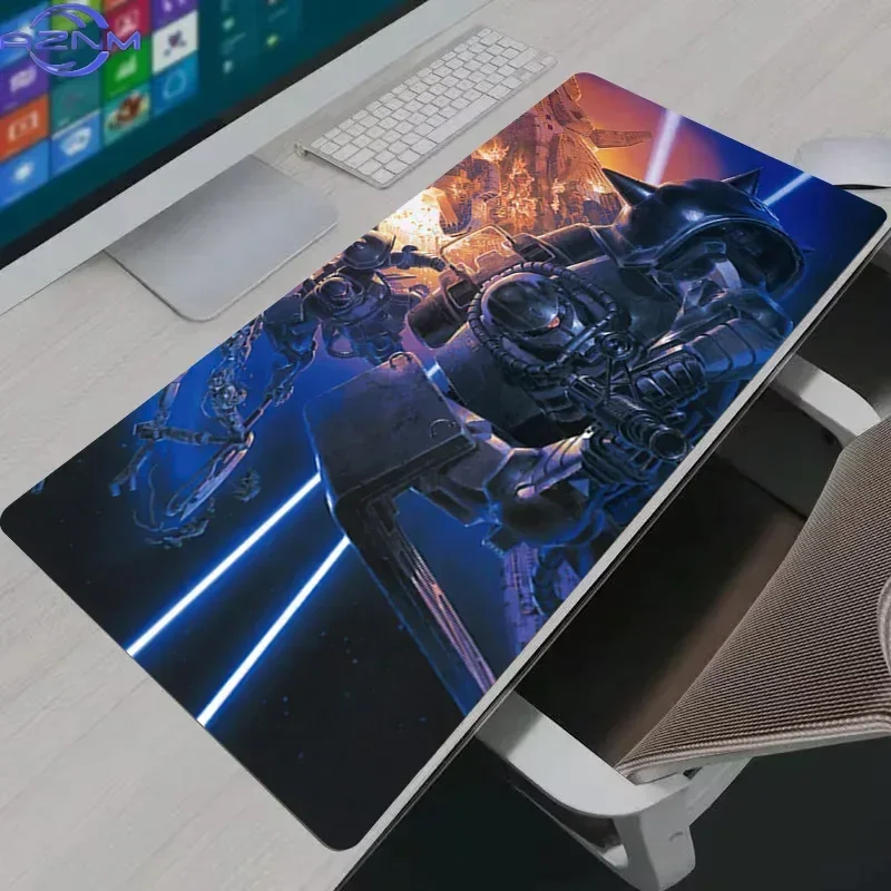 Anime Various Mecha Robots Space Battle Collage Mouse Pad Rubber Non Slip Gaming Desk Mat for Computer Laptop Office Use