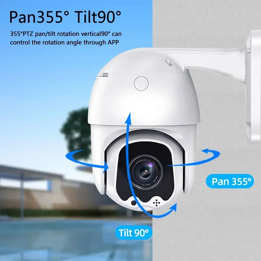 Wired CCTV 10X PTZ Zoom Analog Camera 5MP Outdoor Night Vision Video Surveillance Security Camera BNC 5MP For AHD DVR System