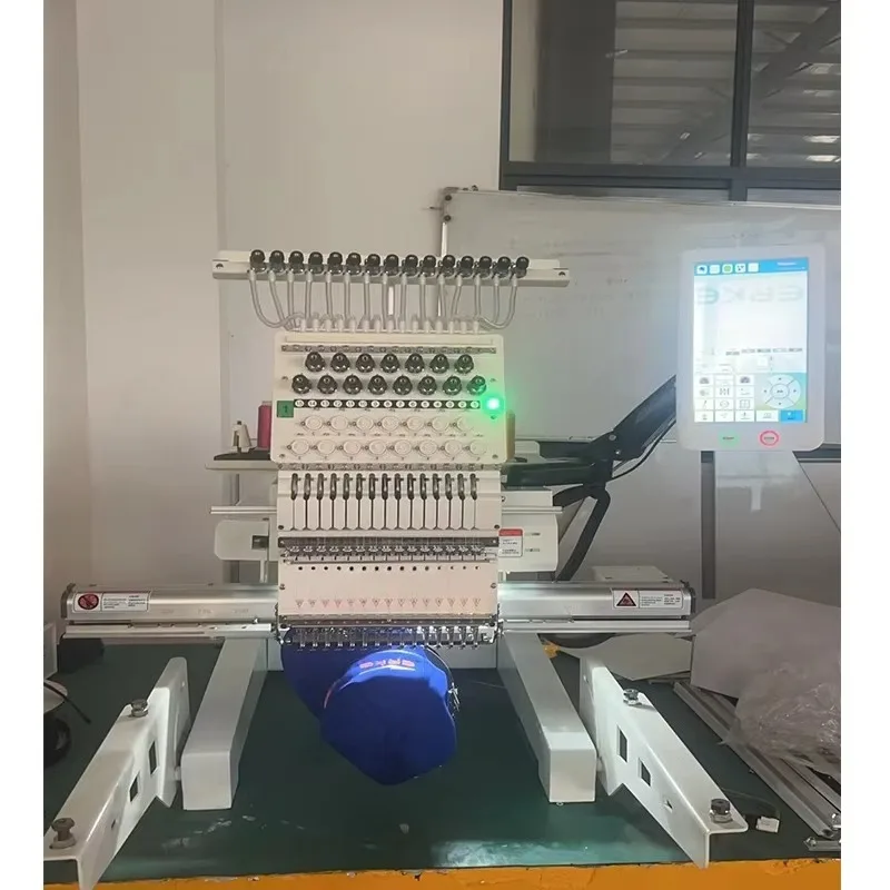 High Precision Embroidery Machine Computerized Equipment For Towel Cap And Uniform Embroidery Business