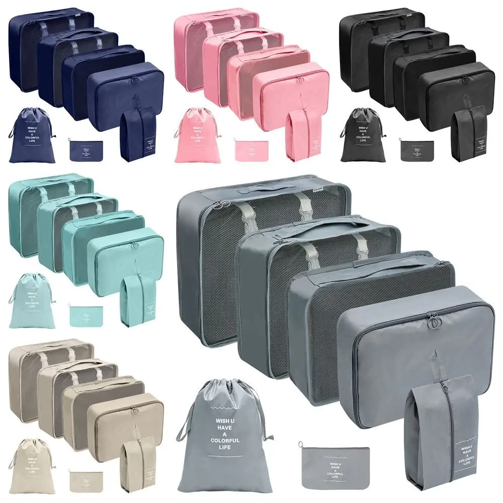 

7Pcs/Set Large Capacity Travel Organizer Storage Bags Waterproof Folding Suitcase Packing Cubes Set Cases Portable