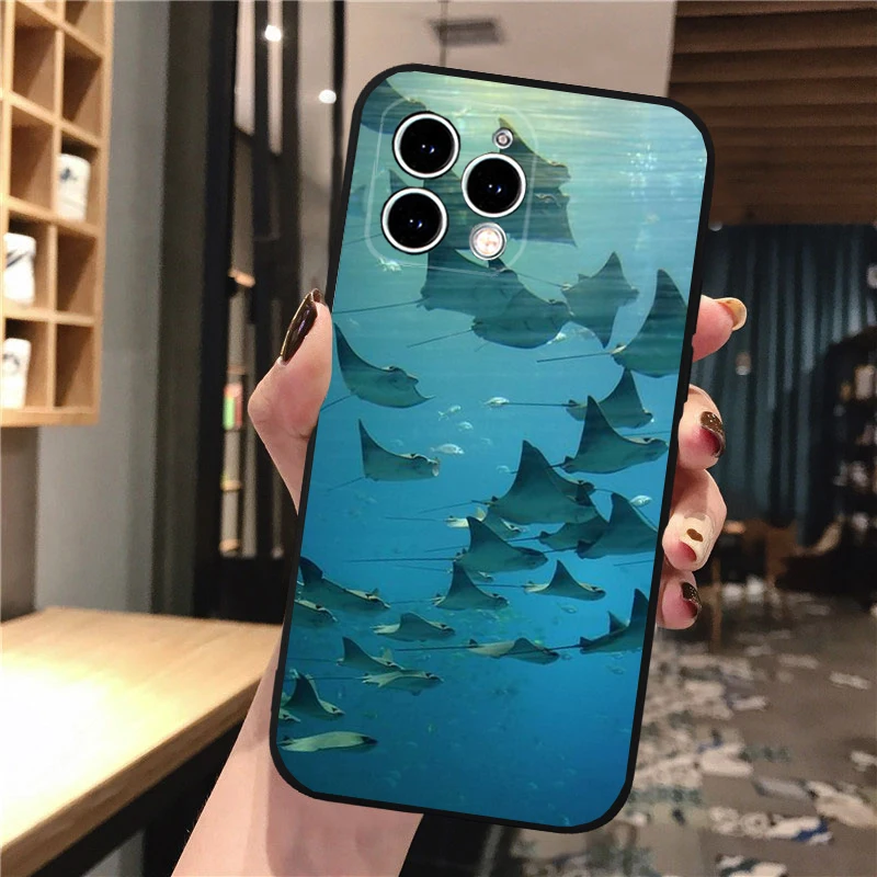 Manta Ray Sea Creature Phone Case For iphone 17 Pro Max Air 16 15 14 13 Pro Max 15 16 Pro 15Plus Shell