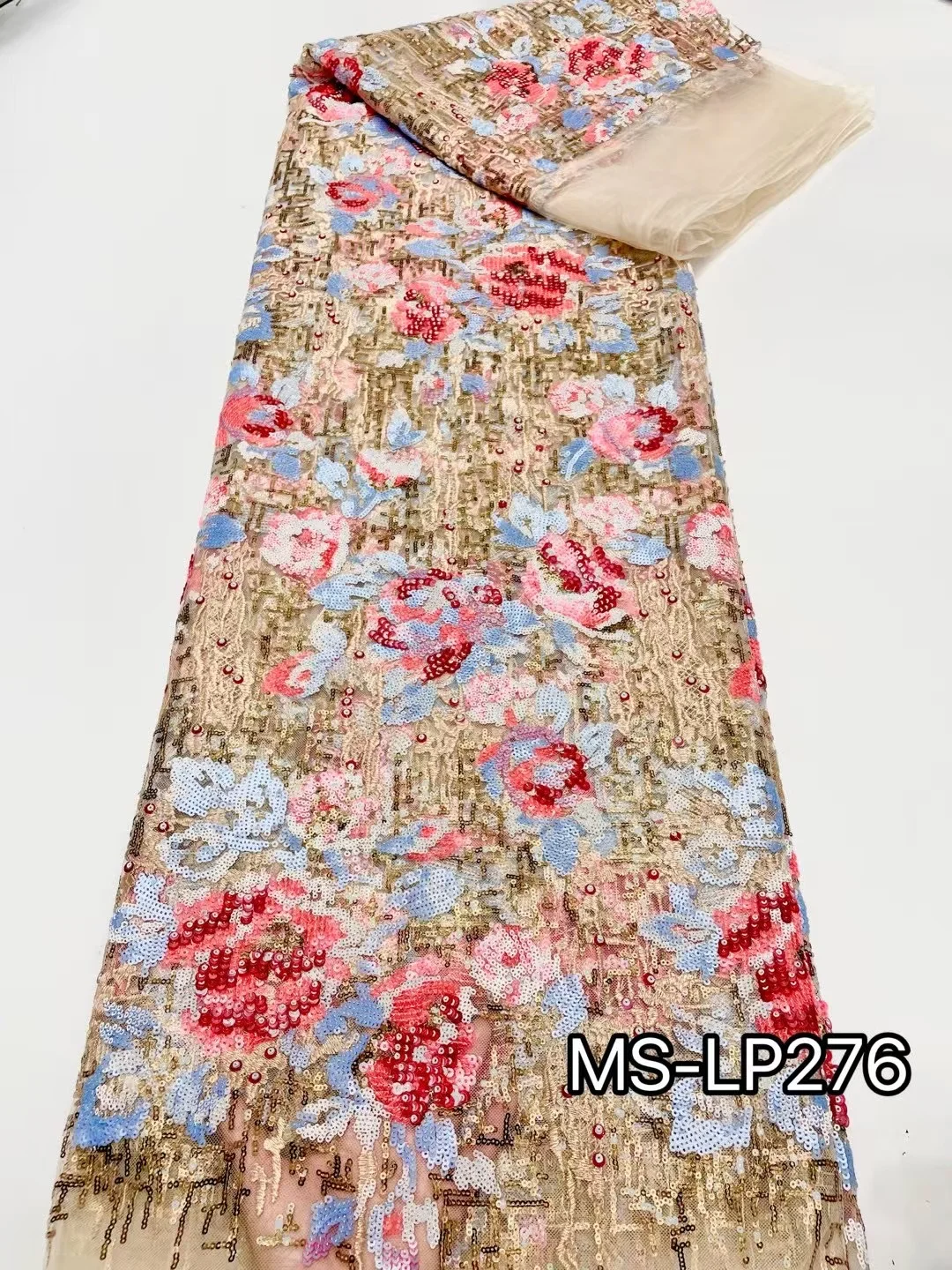 

Оптовая продажа, горячая распродажа, африканская кружевная ткань, мягкая французская сетчатая кружевная ткань, вечерние нигерийские тюлевые кружева с блестками для свадьбы