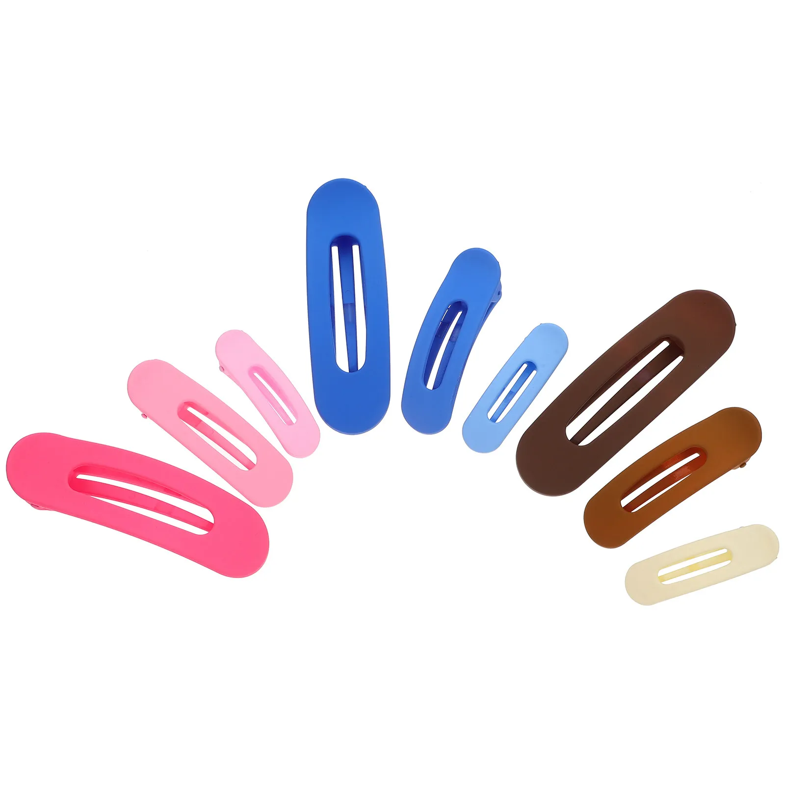 9Pcs Gradient Duckbilled Hair Clips Flat French Barrettes for Women Versatile Styling Accessories Daily Wear Wedding Hair