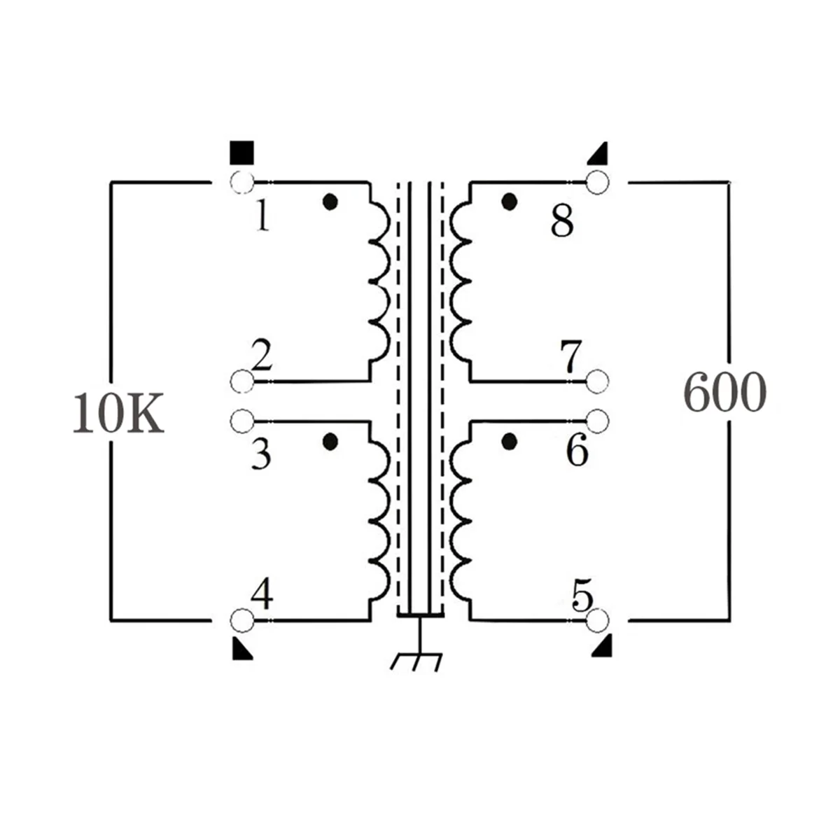 

A45U 600:10K Audio Transformer Audio Booster Isolation Transformer Audio Isolator Permalloy Audio Transformer