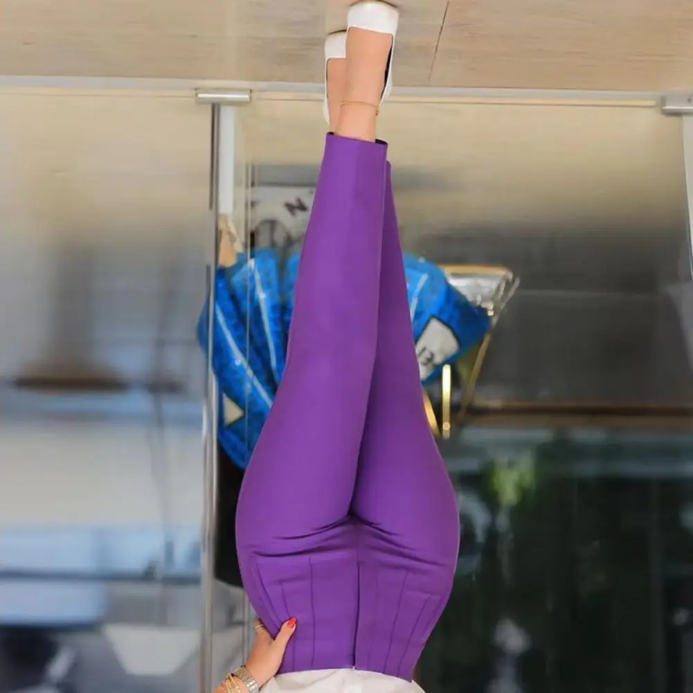 

Узкие брюки с высокой талией 2025 Женские универсальные узкие брюки Стильные женские брюки-карандаш с высокой талией и плиссировкой на каждый день для A