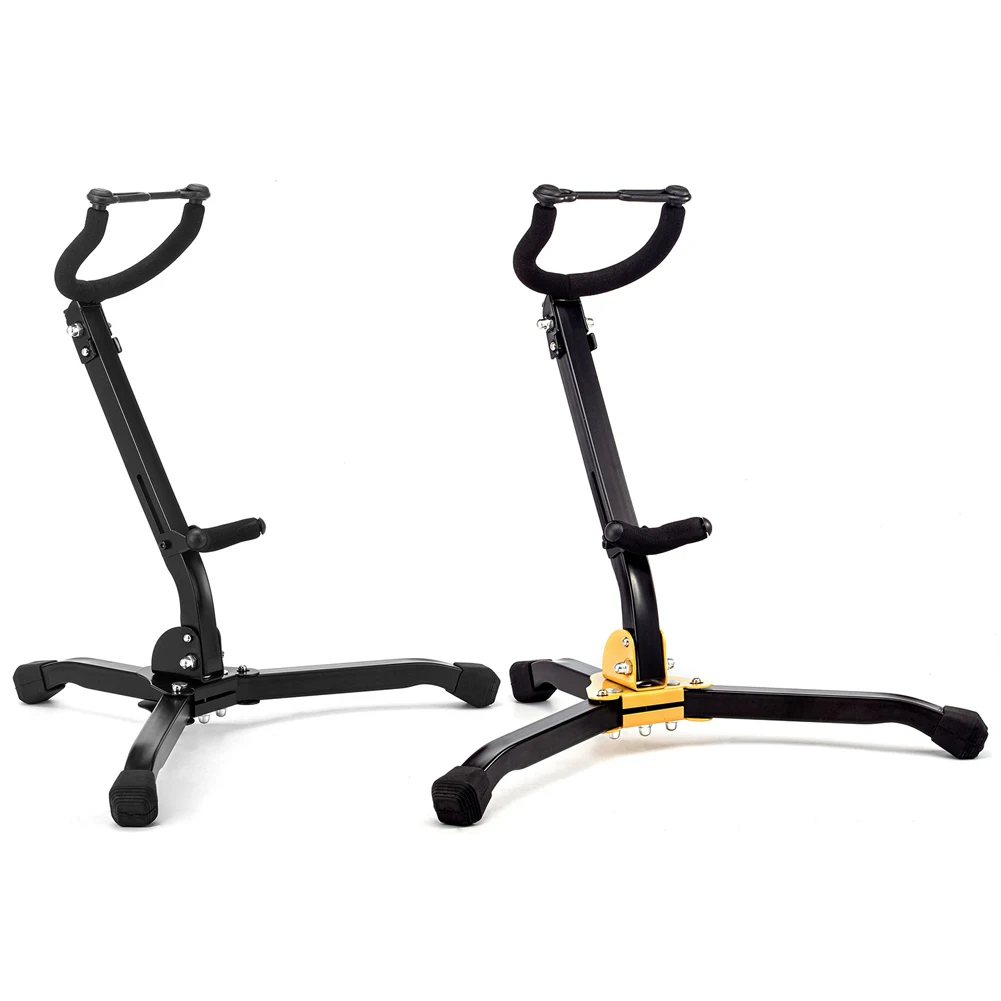 Alto Tenor Saxophone Stand Metal Folding Saxophone Stand Portable Saxophone Floor Bracket Wind Instrument Accessories