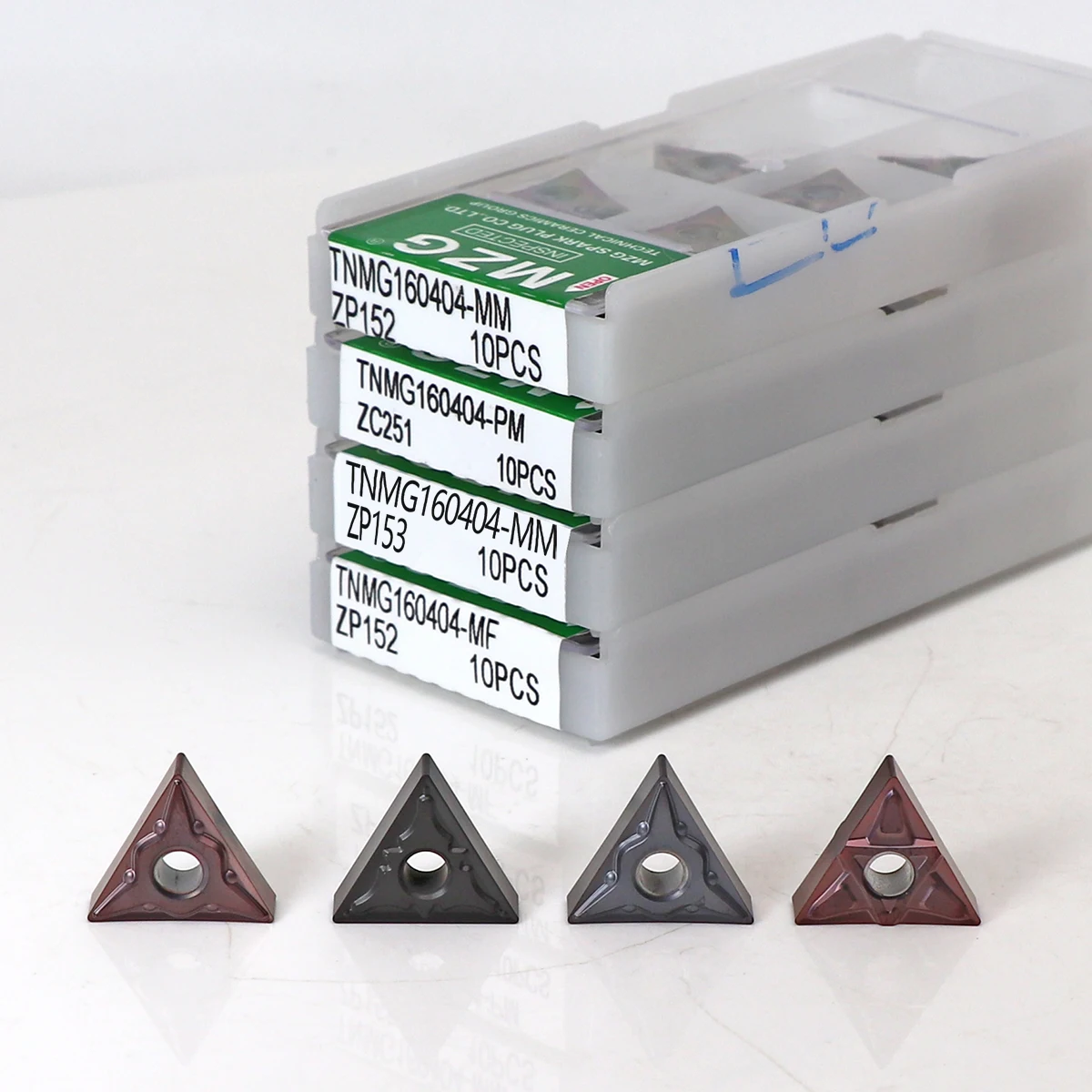 

MZG 10pcs TNMG160404 TNMG160408 cnc Lathe Carbide Turning Inserts TNMG 160404 160408