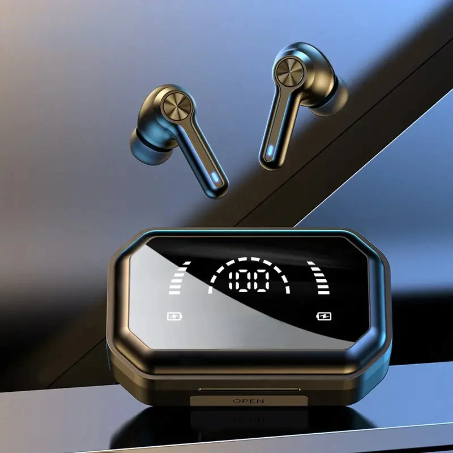 

LP3 Pro Earphones TWS Bluetooth 5.0 Wireless HIFI Music Headset Display 1200mAh Battery Headphones Gaming Earbuds