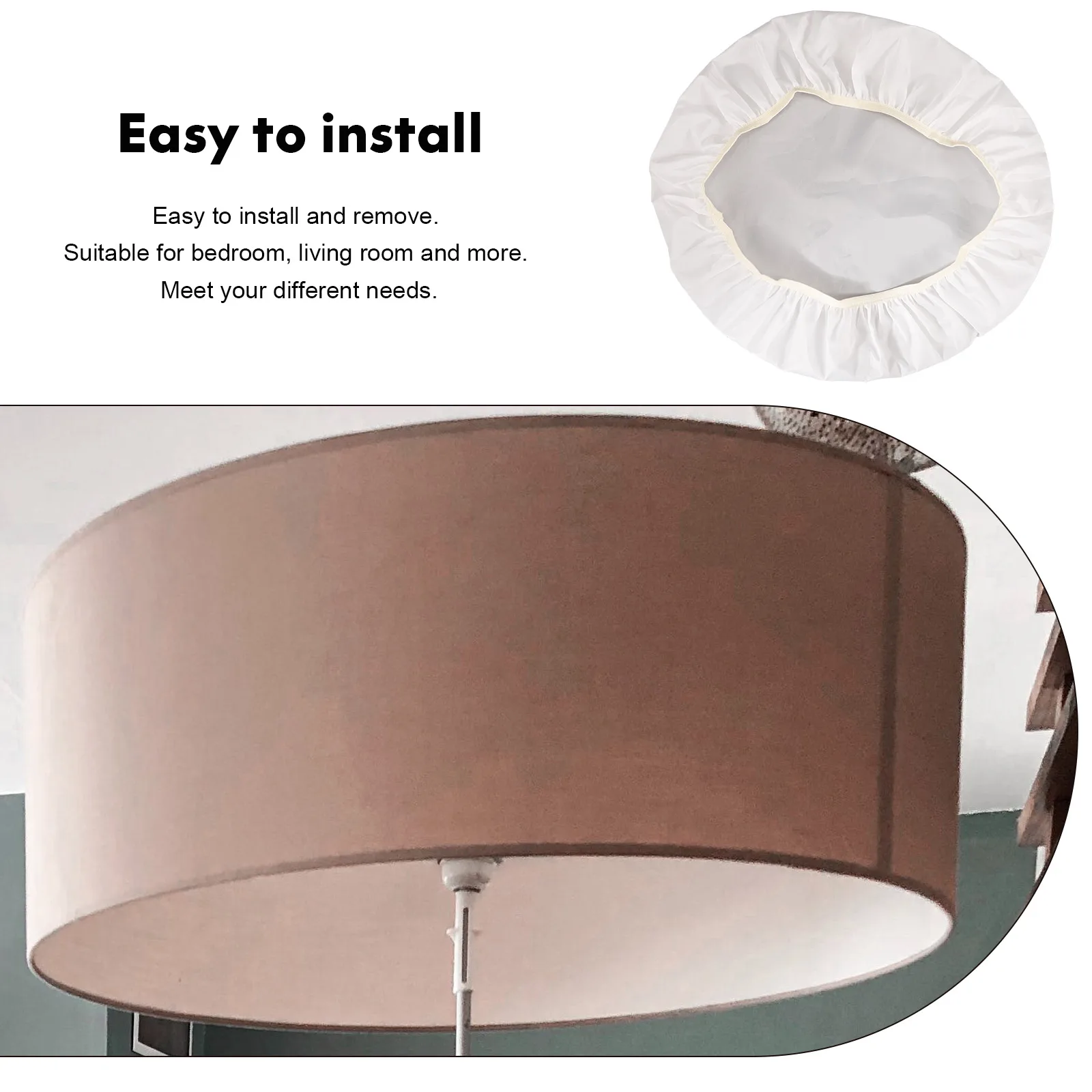 

Anti-Dazzling Lampshade Replaceable Ceiling Spotlight Shades For Bedroom Living Room Decorative Elastic Light Fixture