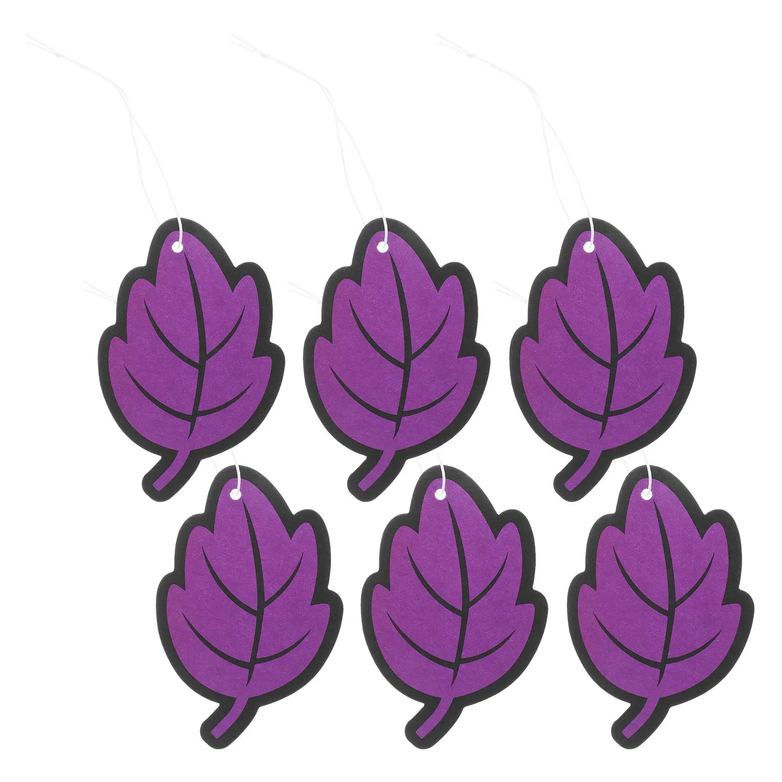

6 Pcs Car Air Freshener Leaf Shape Paper Material Hanging Valentine Thanksgiving Christmas Fragrance Auto Accessories Car