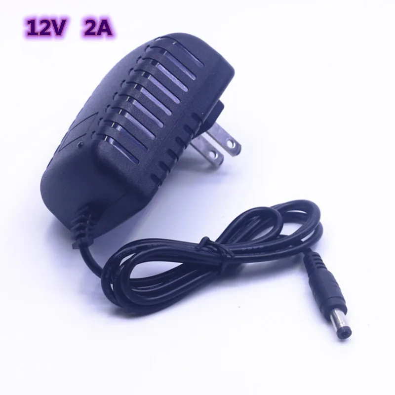 12V 24W EU US Plug Driver Adapter AC110V 220V to DC 12V 2A 5.5*2.1mm LED Power Supply For LED Strip Lights Transformer Adapter