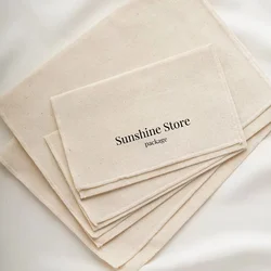 Custom logo Cotton Dust Bag Covers Gift Packaging Envelope Bags Wedding Party Favors Bag