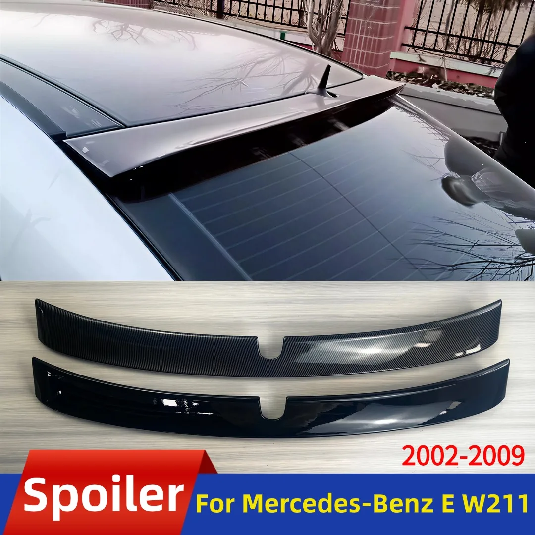 Heckspoiler für Mercedes-Benz E-Klasse W211 4-Türer 2002-2009, Heck-Außenteile, Luftdamm-Deflektor, Auto-Zubehör