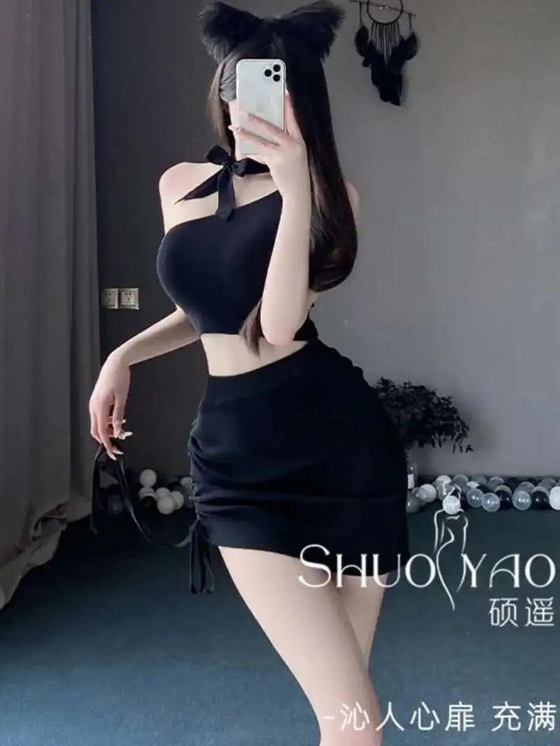 Koningin Sexy Nachtclub Stijl Skew Schouder Top Trekkoord Verpakt Hip Trui Jurk Elegante Hot Sexy Vrouwen Mini Jurk Top 5QN