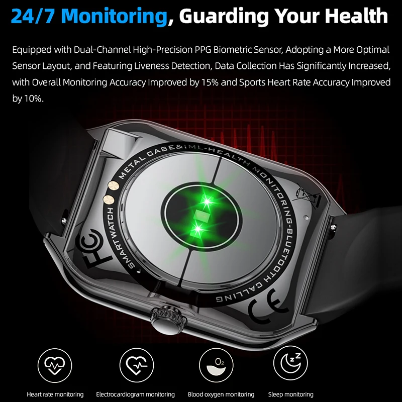 New For OPPO Ultra Thin Smart Watch Men Woman 1.96" HD AMOLED 70+Sports Mode Health Monitor Bluetooth Call Waterproof Smartwatch