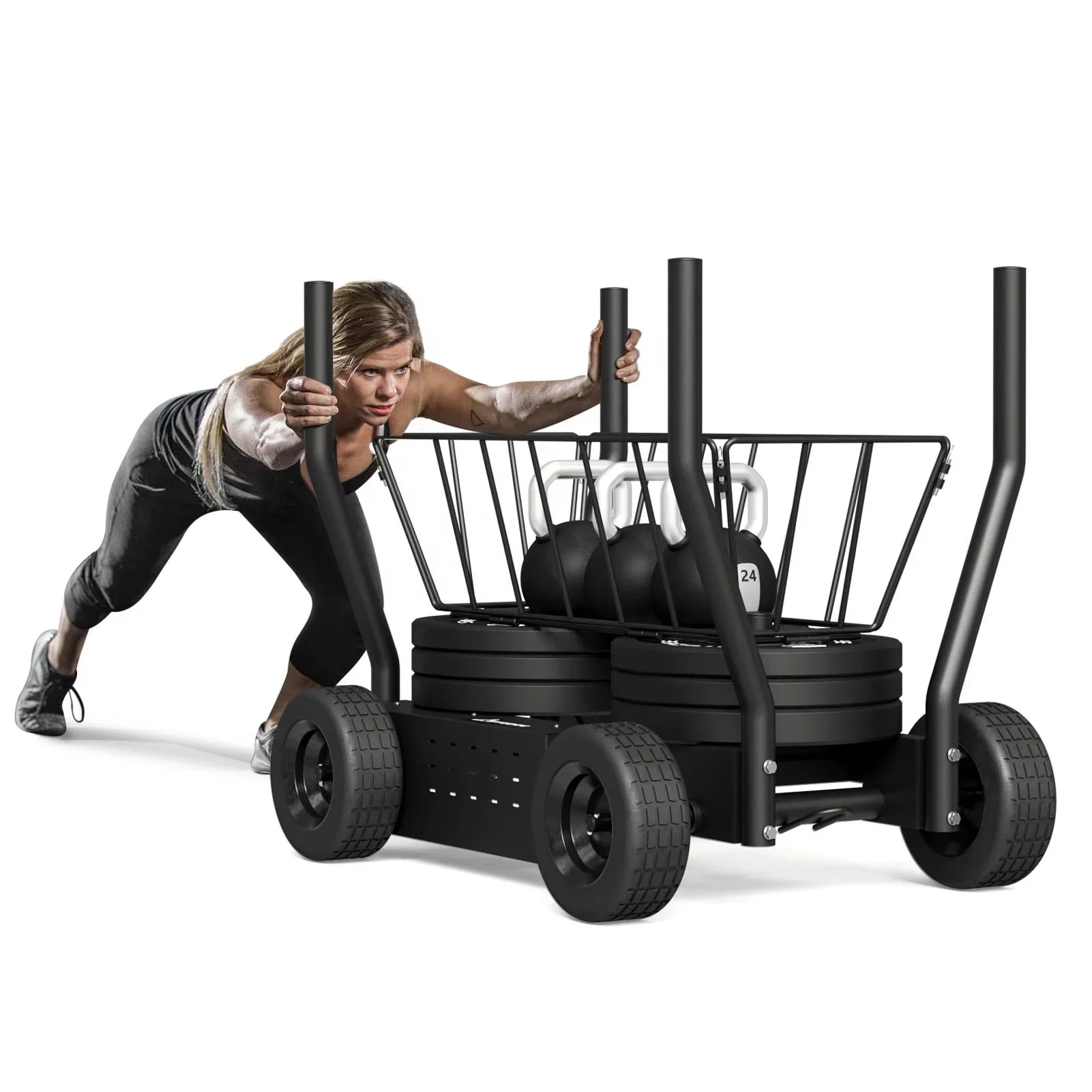 1000 Lbs Weight Capacity Gym Strength Training Sled Power Sled Fitness Push Sled