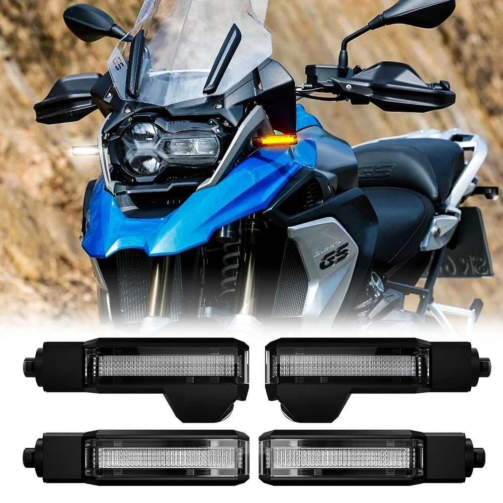 

Motorcycle Front LED Turn Signal Rear Indicator Lights Blinker Brake Light Lamp for BMW F650GS F800GS R1200GS/R/S S1000XR
