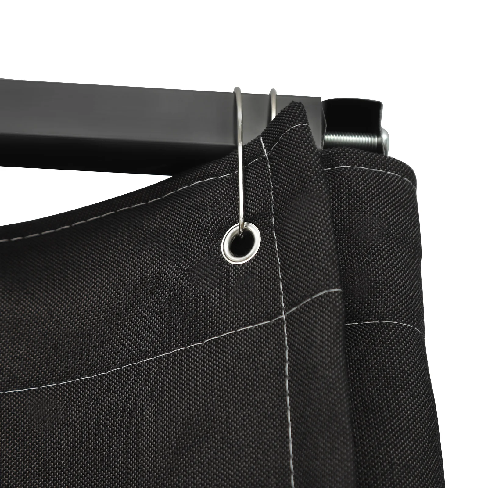 Tragbare Umkleidekabine 1*1*2 m Freistehend Hohe Tragfähigkeit Ankleidezimmer für Bekleidungsgeschäfte Grau/Schwarz – Detail 18