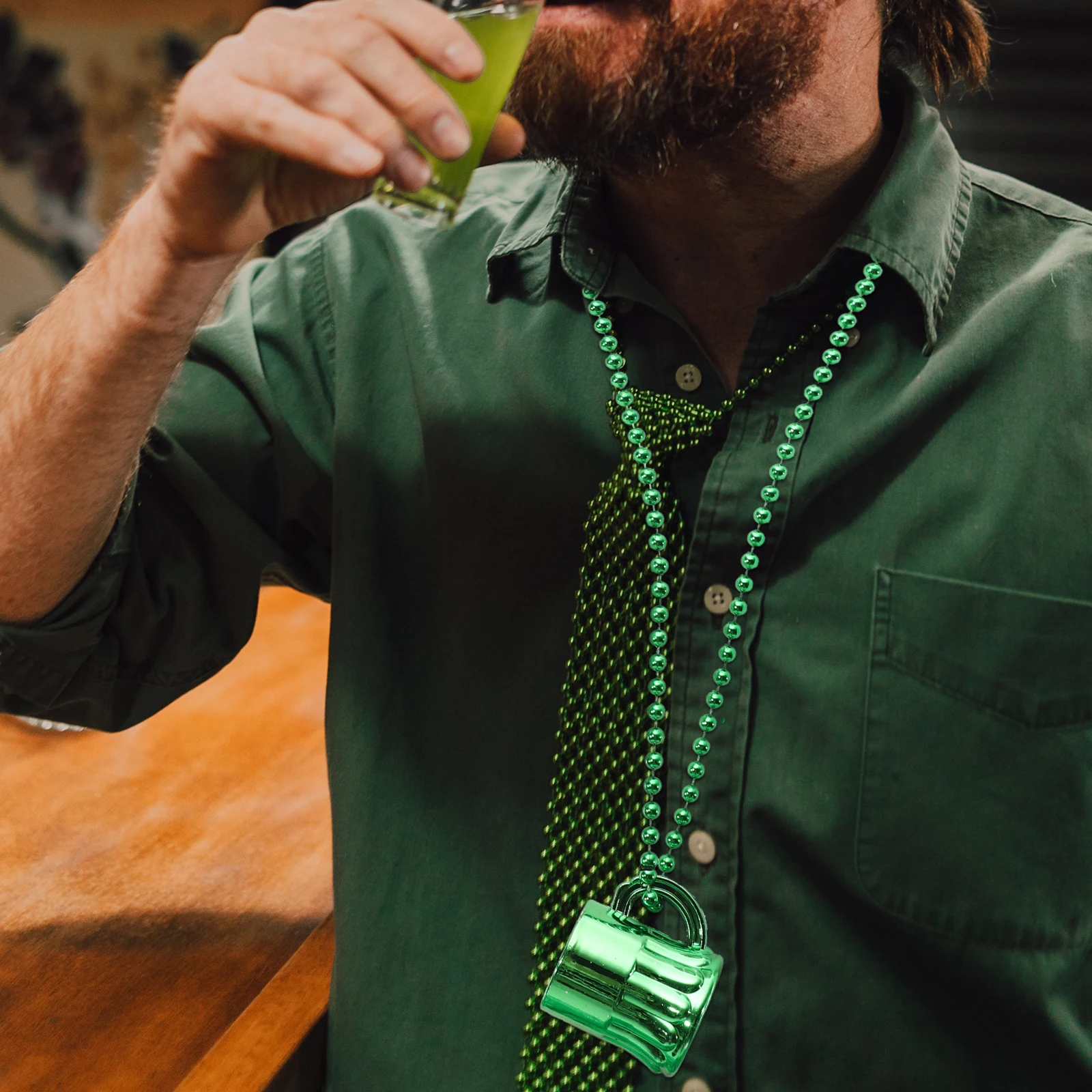 

Clover Headband Patrick Party Accessories St Patrick's Day Decor Mesh Tutu Costume Ornament Necklace Shamrock Headwear Festive