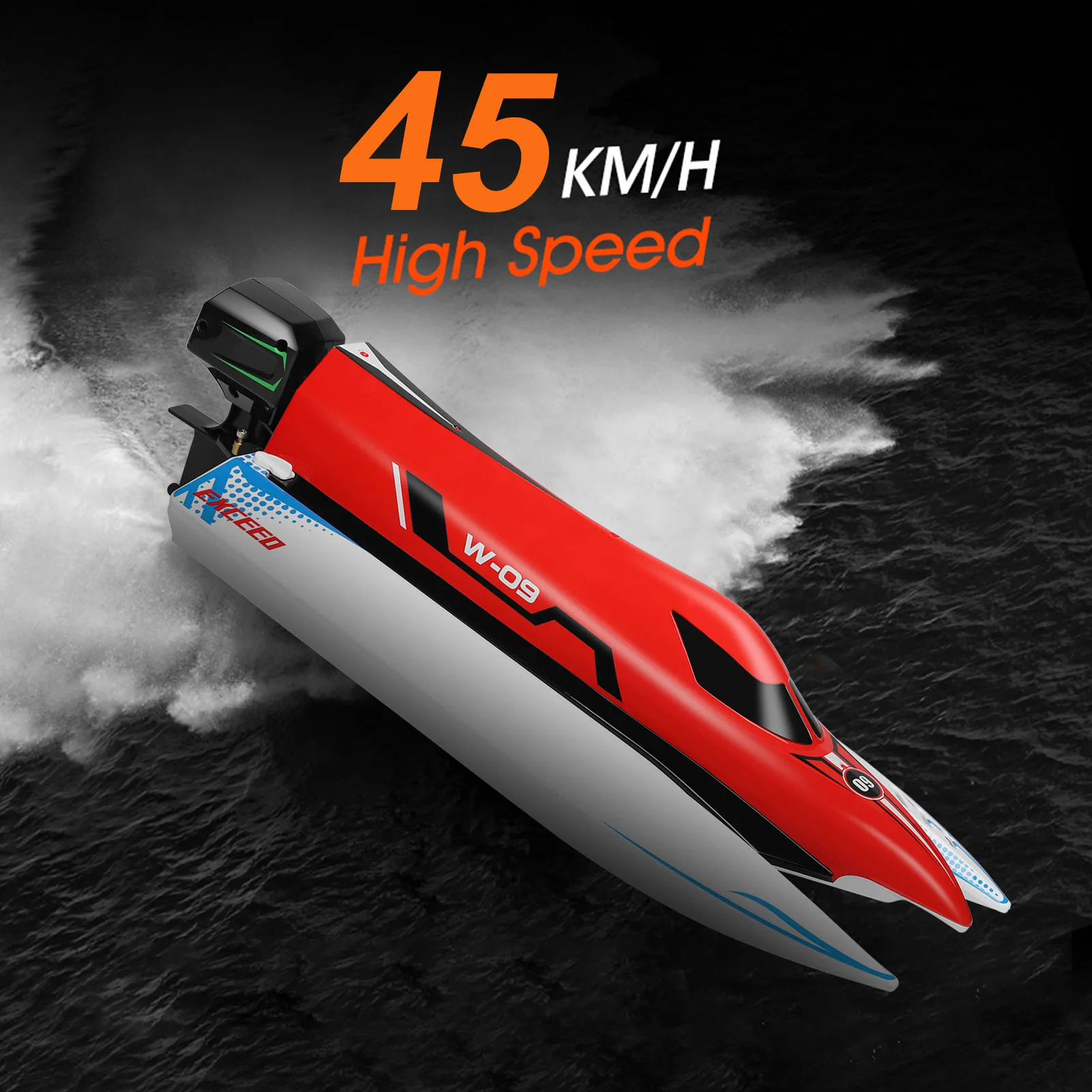 WLtoys WL915-A Remote Control Boats 2.4G 45km/h High Speed RC Boat RC Gift for Kids Adults Boys Girls