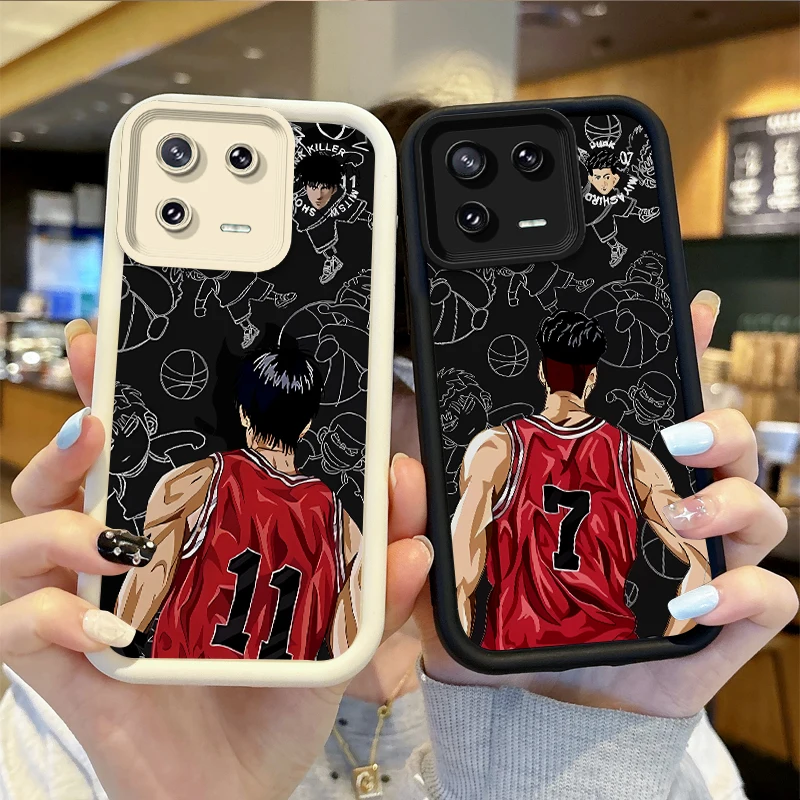 Slam Dunk Basketball Anime Phone Case for XiaoMi 14 13 12 11T Pro 13 12 11 Lite Poco F6 F5 X5 X3 Pro FE Silicone Dustproof Cover