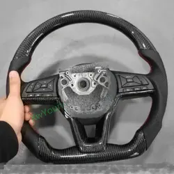 For Nissan Altima TEANA LIVINA SYLPHY BLUEBIRD TIIDA X-Trail Qashqai KICKS 100% Real Carbon Fiber Car Steering Wheel