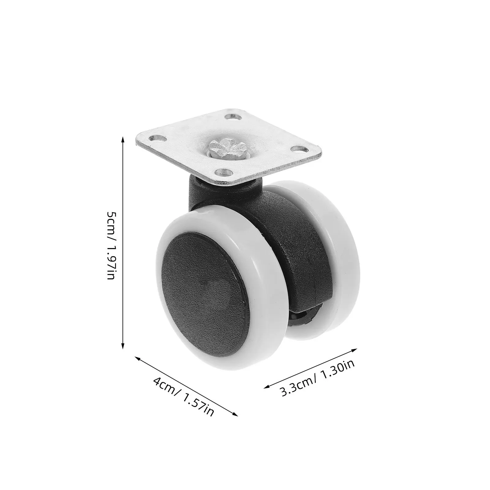 4Pcs Heavy Duty Silent Swivel Furniture Casters Small Wheels for Bed Cart Stable Mobile Support Wheels for Cart